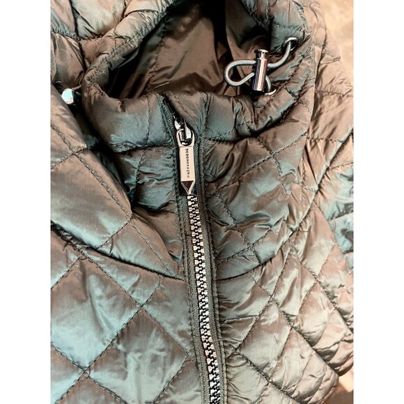 BCBG MAxazria Womens Hooded Quilted Jacket Coat With Zipper & Drawstring - Picture 6 of 11